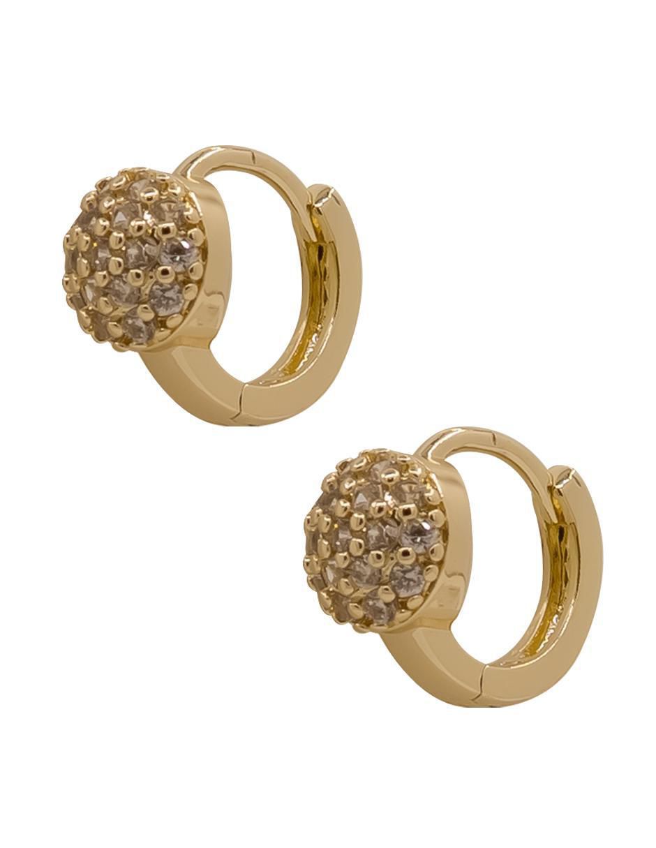 Aretes con acabado brillante zirconia 3