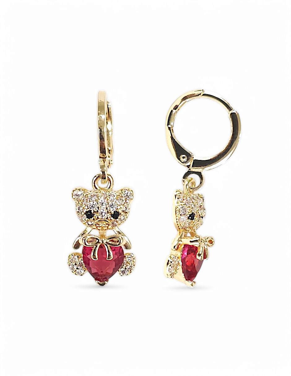 Aretes y collar zirconia 5