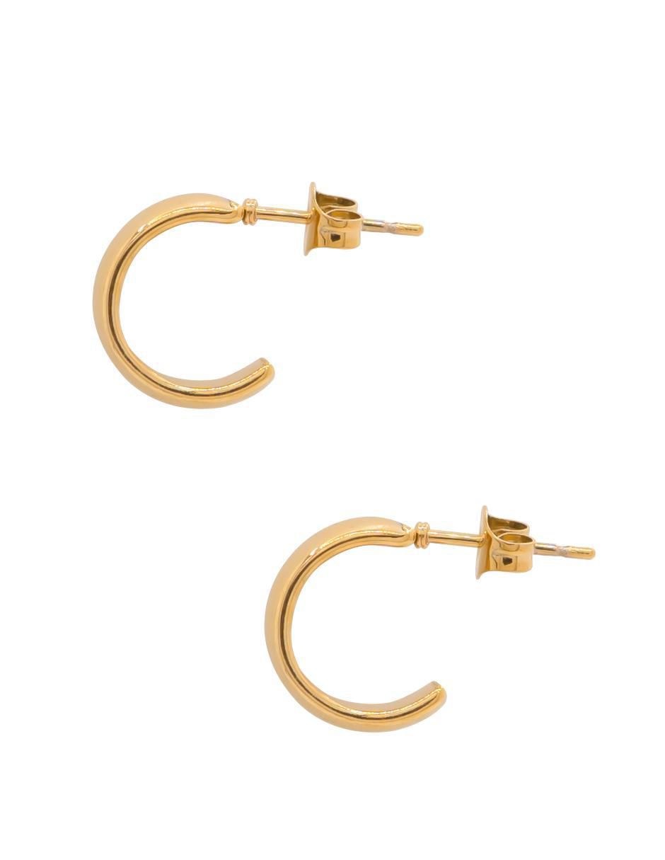 Aretes redondos con acabado brillante 3
