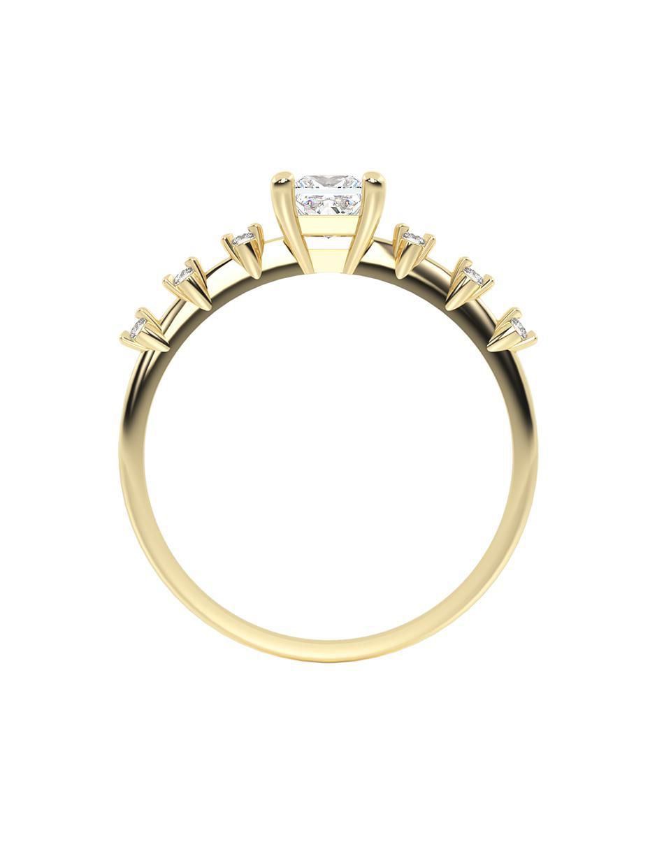 Anillo "de (si aplica)" cuadrada abba joyas sin familia no aplica 10 k "de" oro zirconia