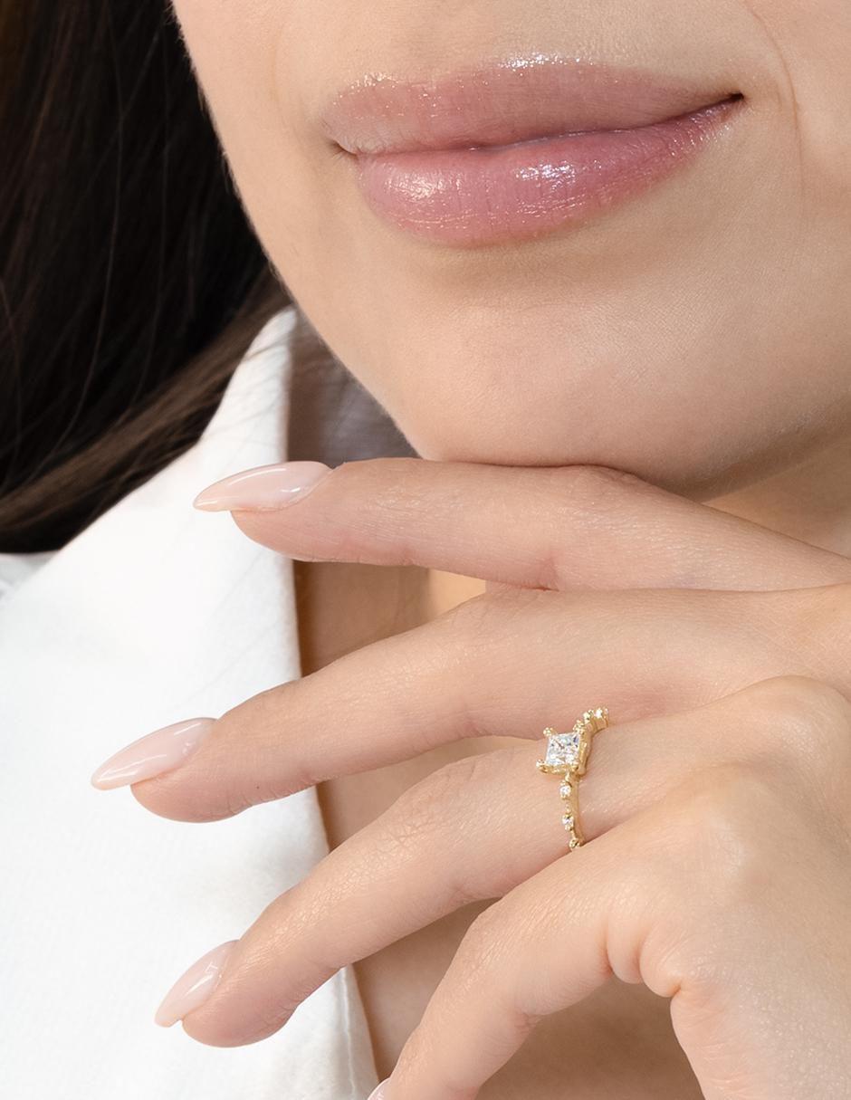 Anillo "de (si aplica)" cuadrada abba joyas sin familia no aplica 10 k "de" oro zirconia