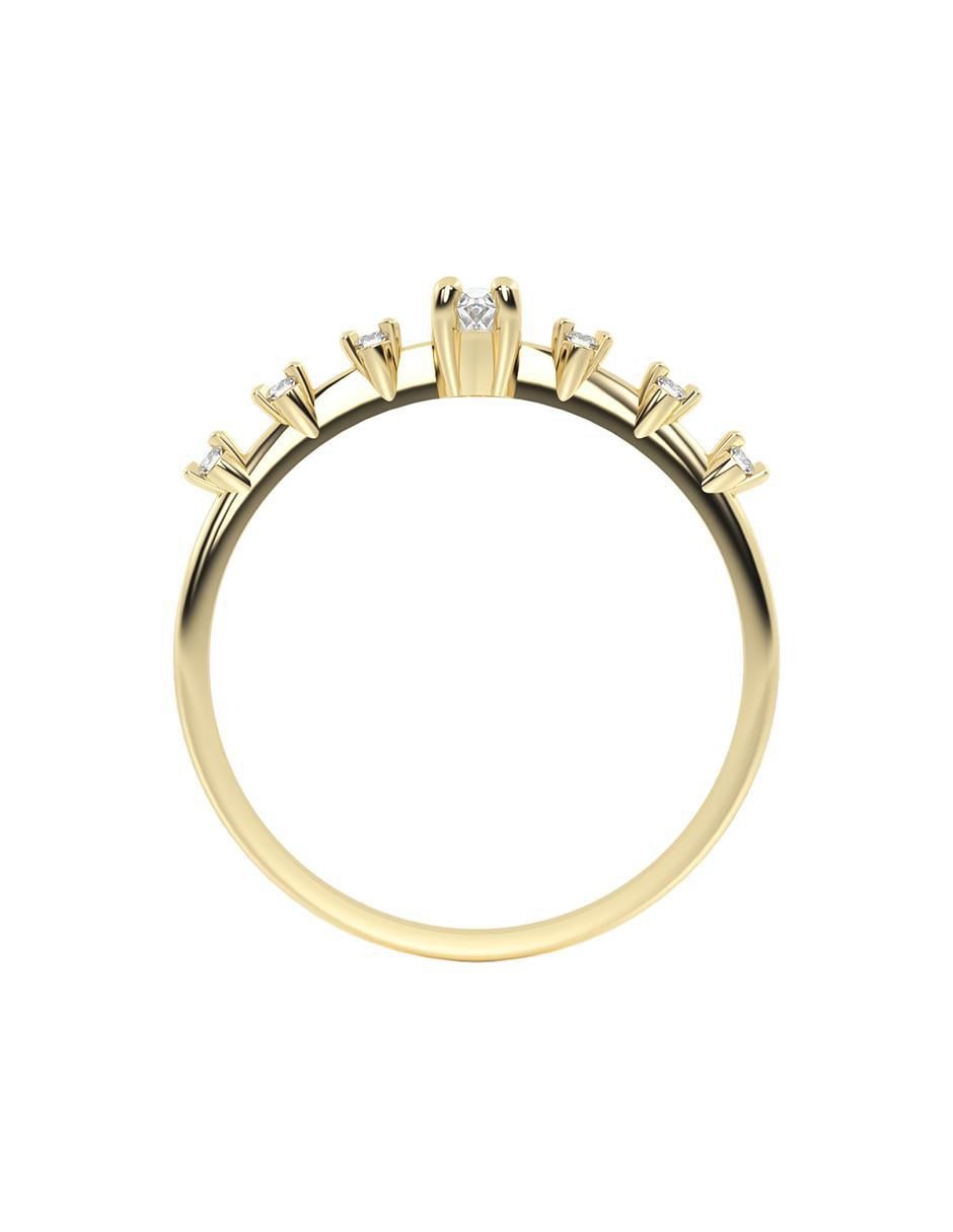 Anillo "de (si aplica)" ninguna abba joyas sin familia no aplica 14 k "de" oro zirconia