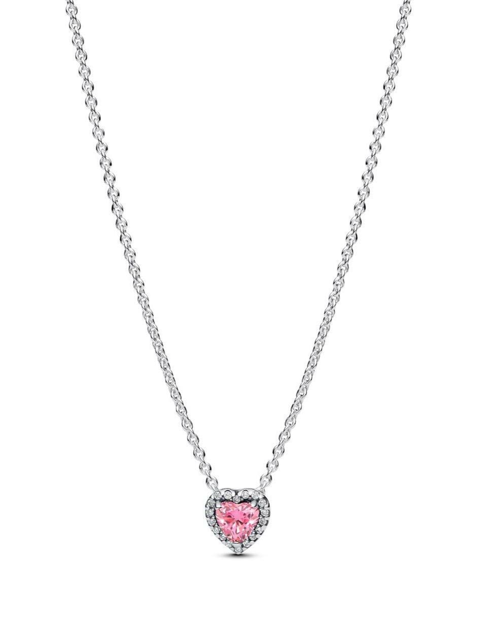 Collar de corazón de plata P 925