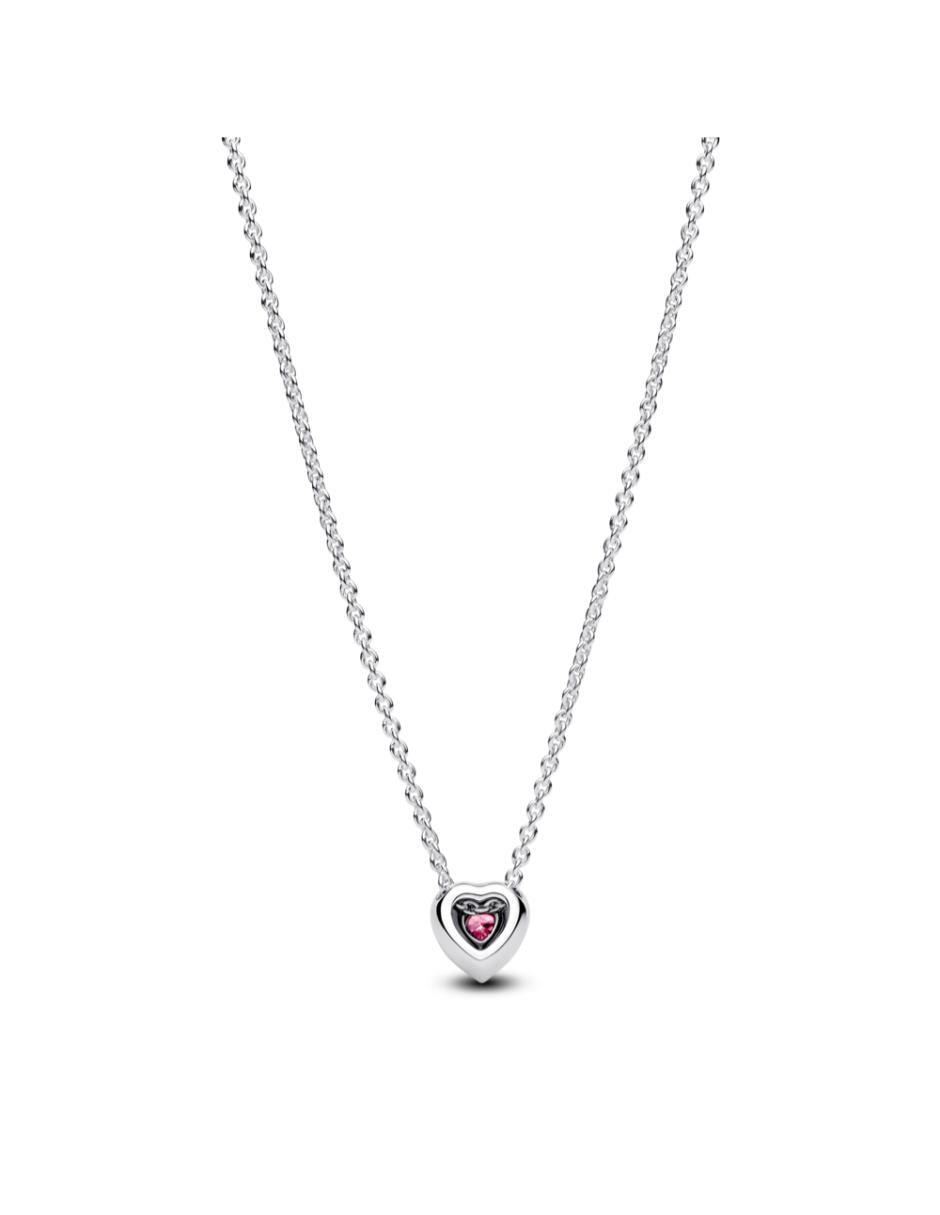 Collar de corazón de plata P 925 4