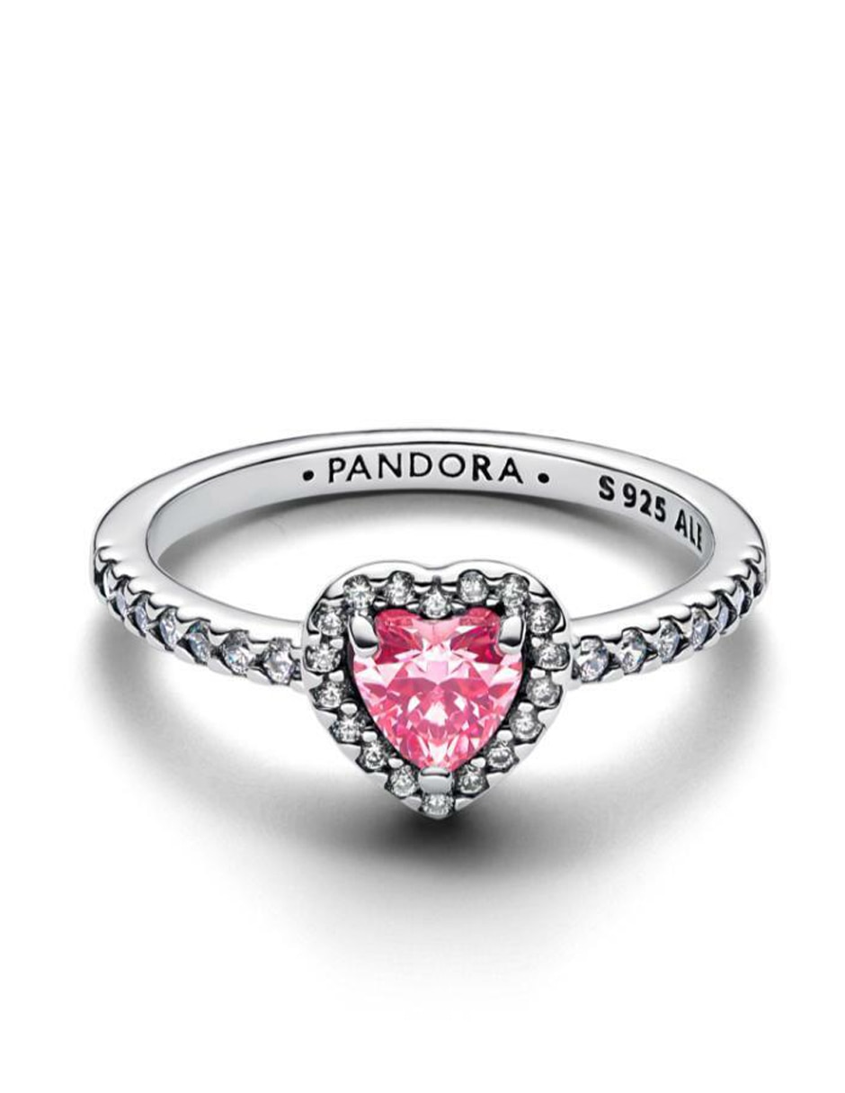 Anillo de corazón Pandora Timeless de plata zirconia cúbica brillante