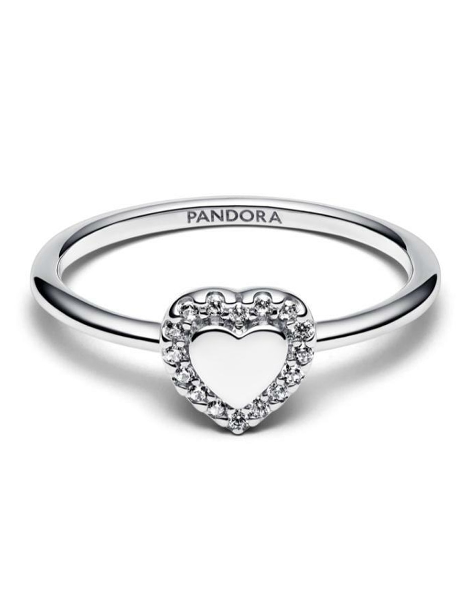 Anillo de corazón Timeless P 925 de plata zirconia cúbica brillante