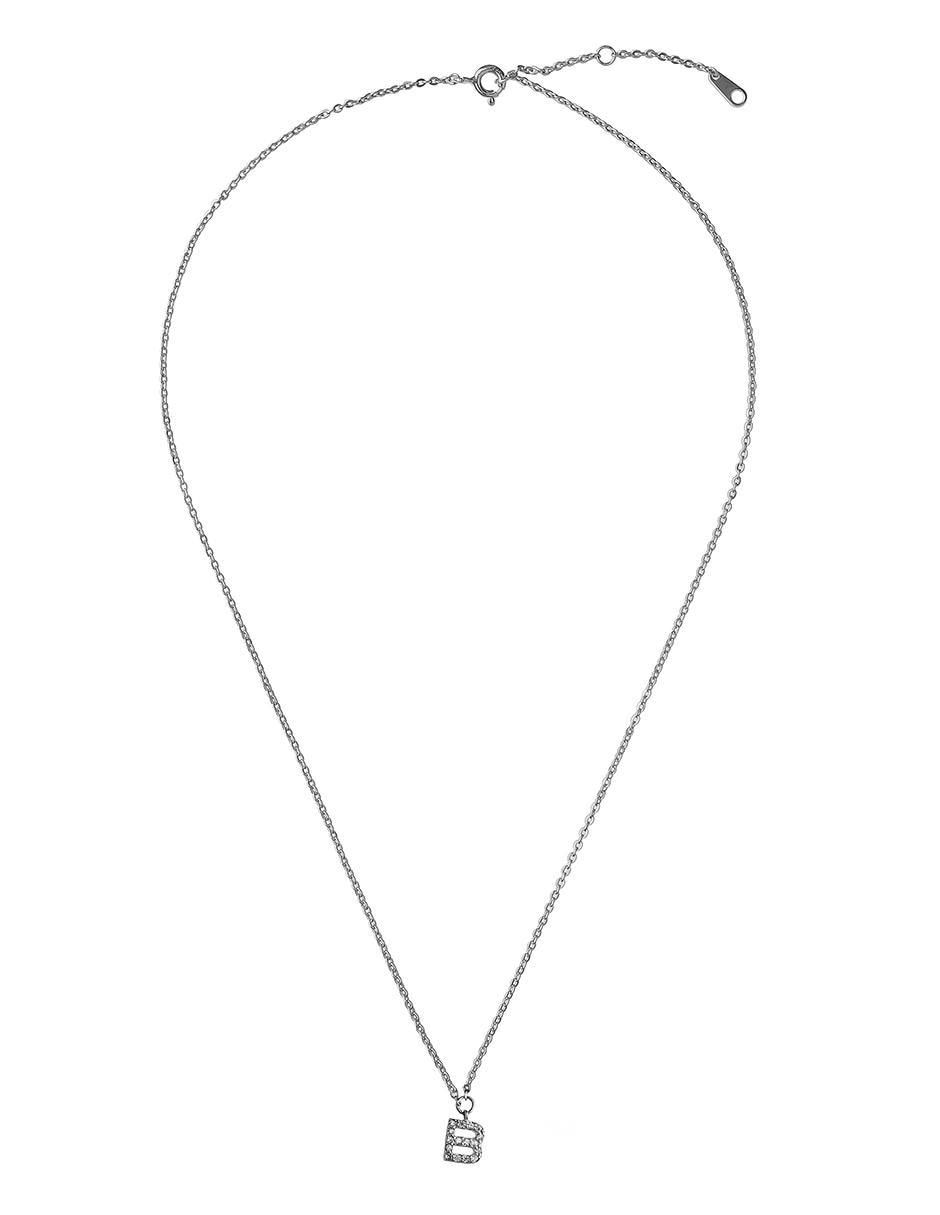 Collar de letra b de plata P 925 2