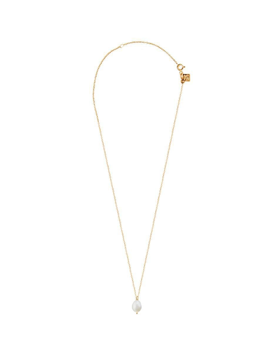Collar con dije de gota Perlas de plata P 925 2
