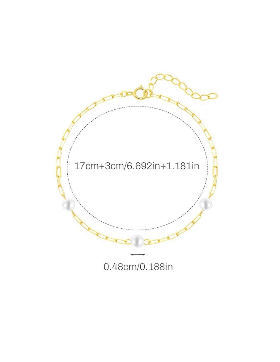 Pulsera de plata P 950 con acabado pulido 5