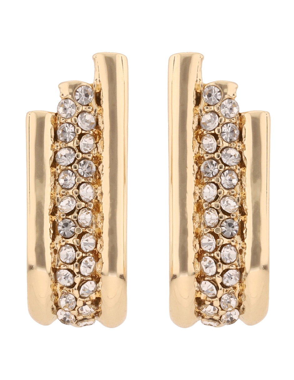 Aretes cortos Tunnels con acabado pavé zirconia