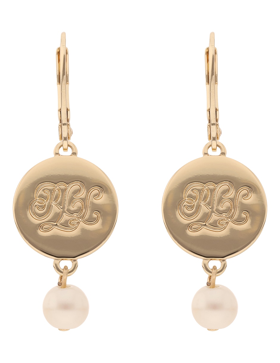 Aretes de círculo con acabado brillante