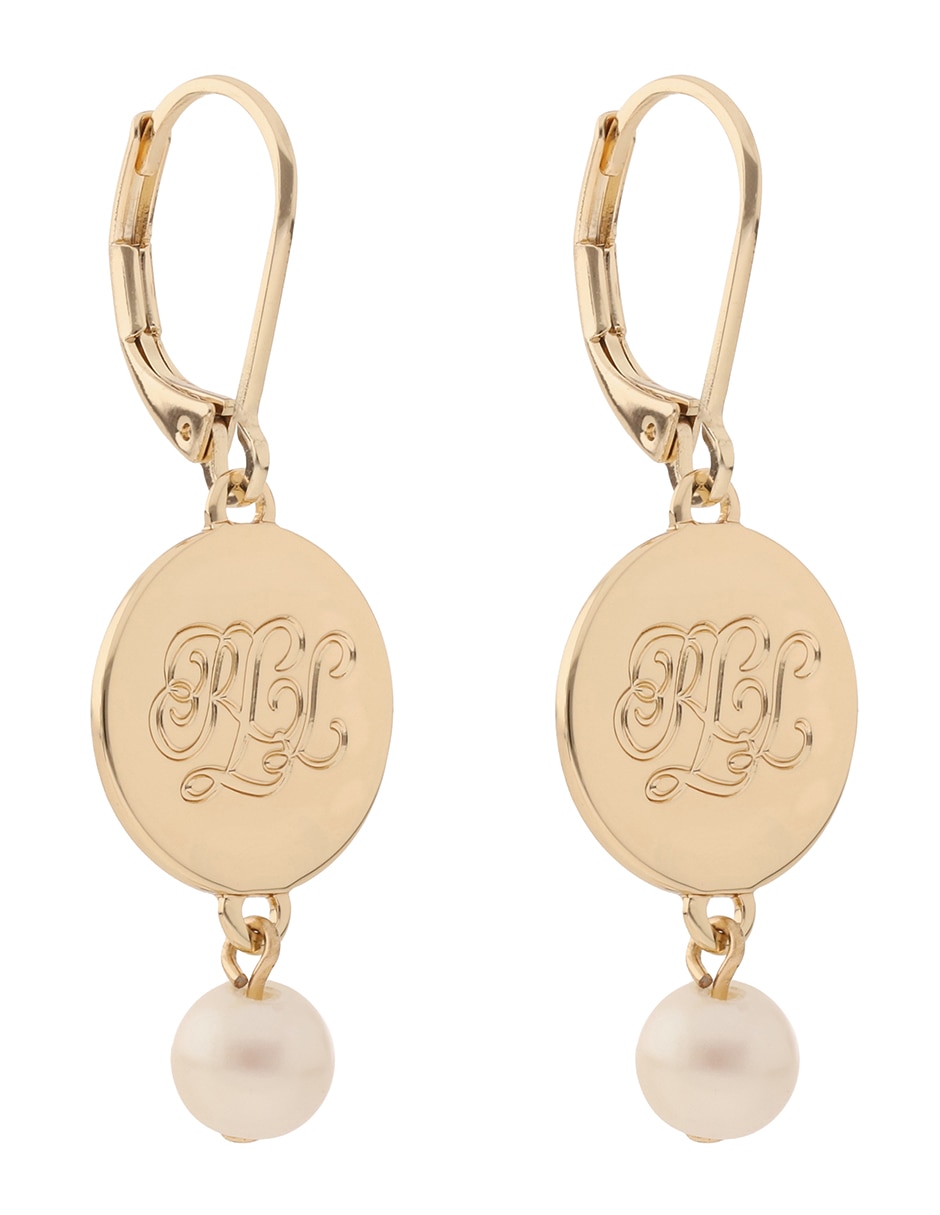Aretes de círculo con acabado brillante 2