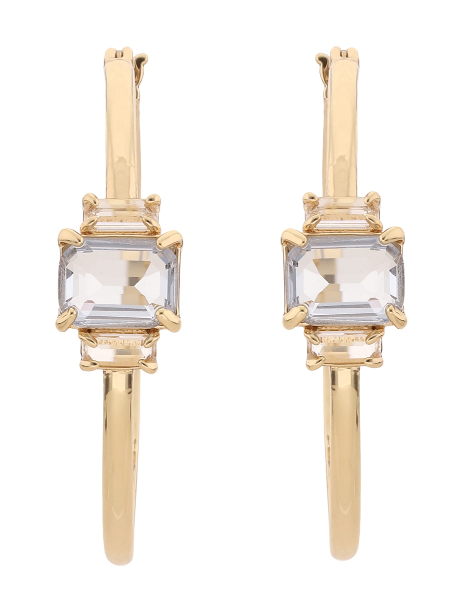 Arracadas con acabado brillante cristal