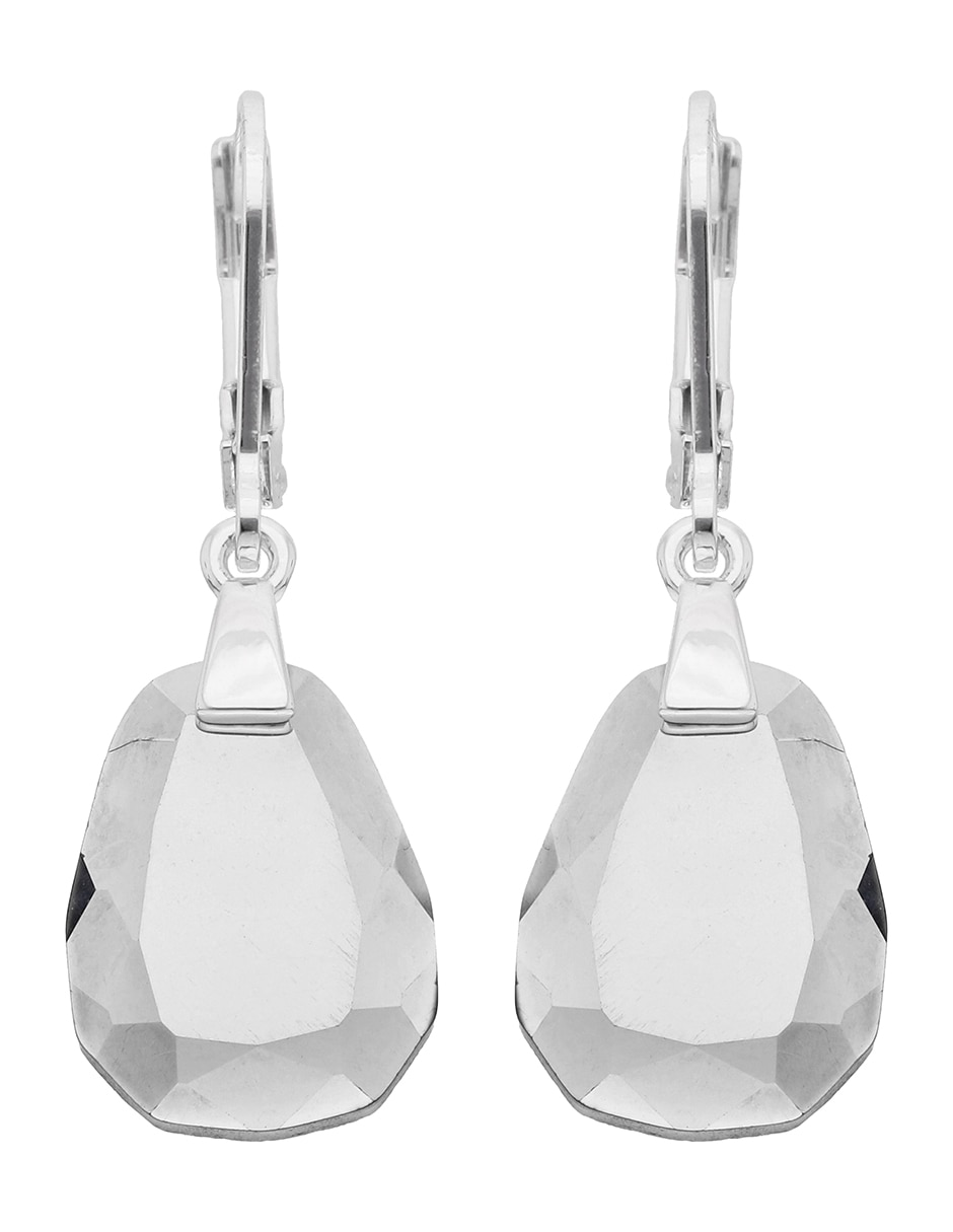 Aretes de gota Stormy Beads con acabado brillante