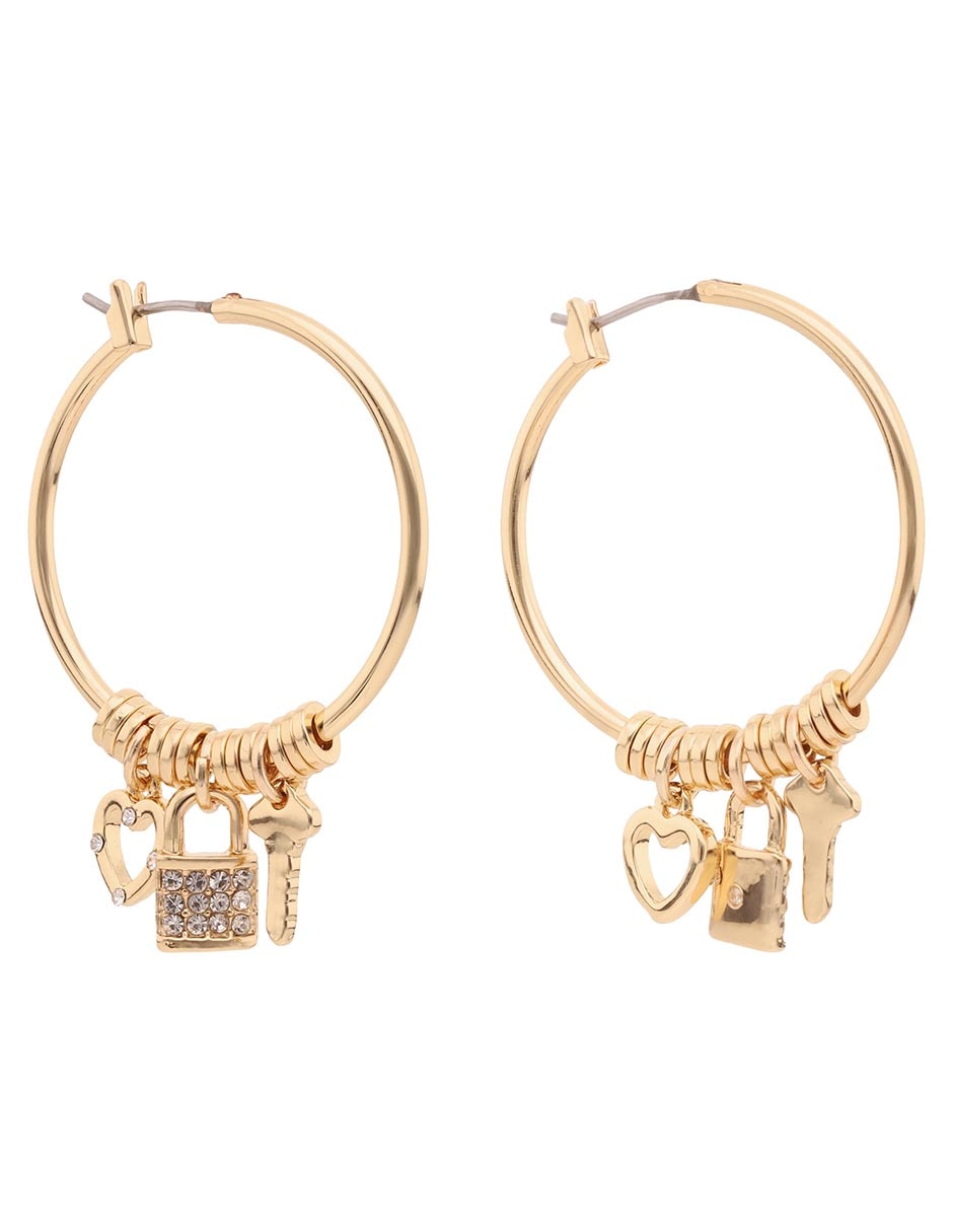 Arracadas Love Charms con acabado brillante 2