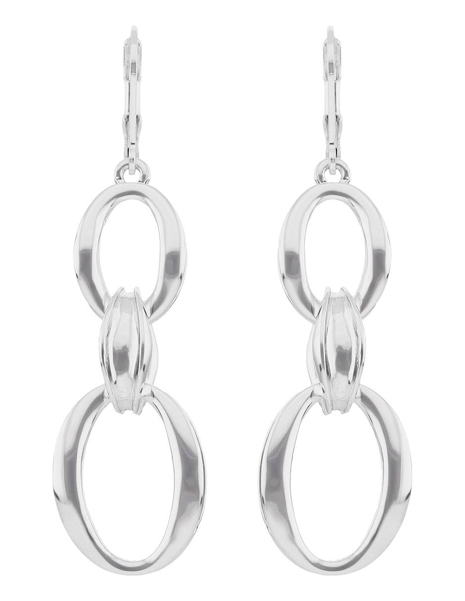 Aretes circulares con acabado brillante