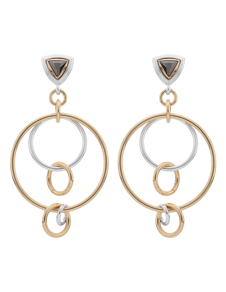 Aretes Tritone Emblems con acabado brillante