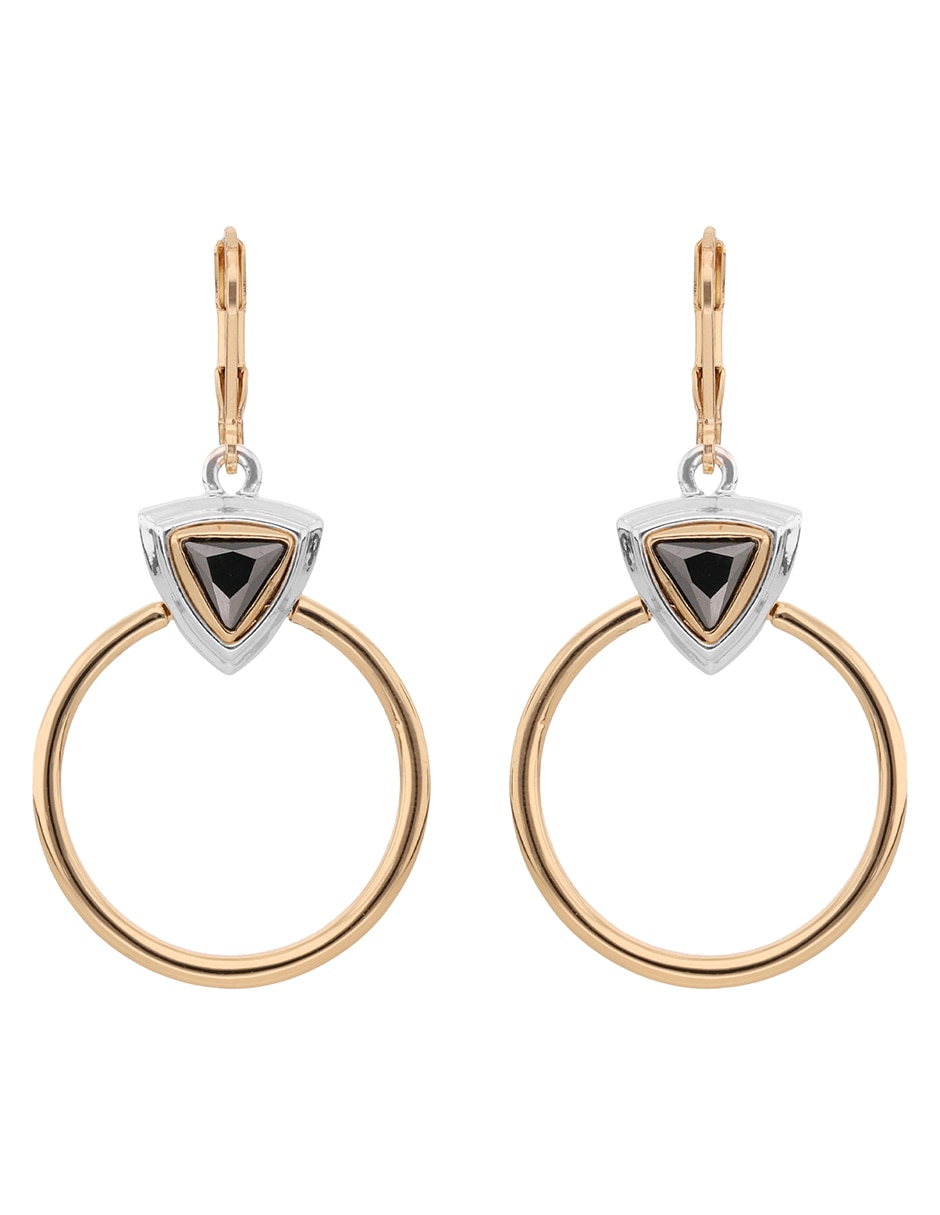 Aretes Tritone Emblems con acabado brillante