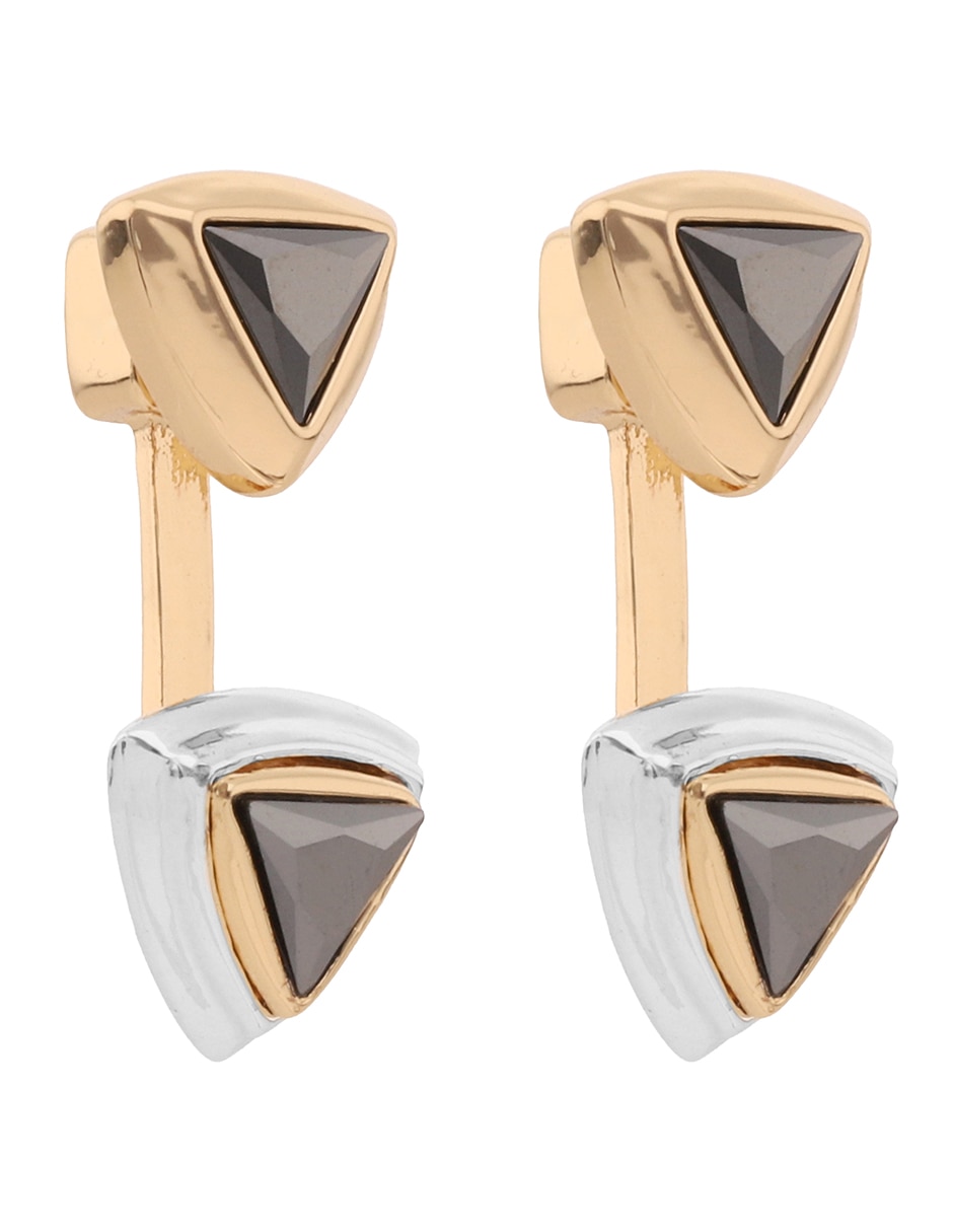 Aretes triangulares Tritone Emblems con acabado brillante 2