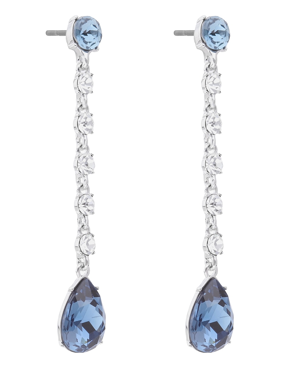 Aretes de gota Daydreamin' Denim con acabado brillante cristal 2