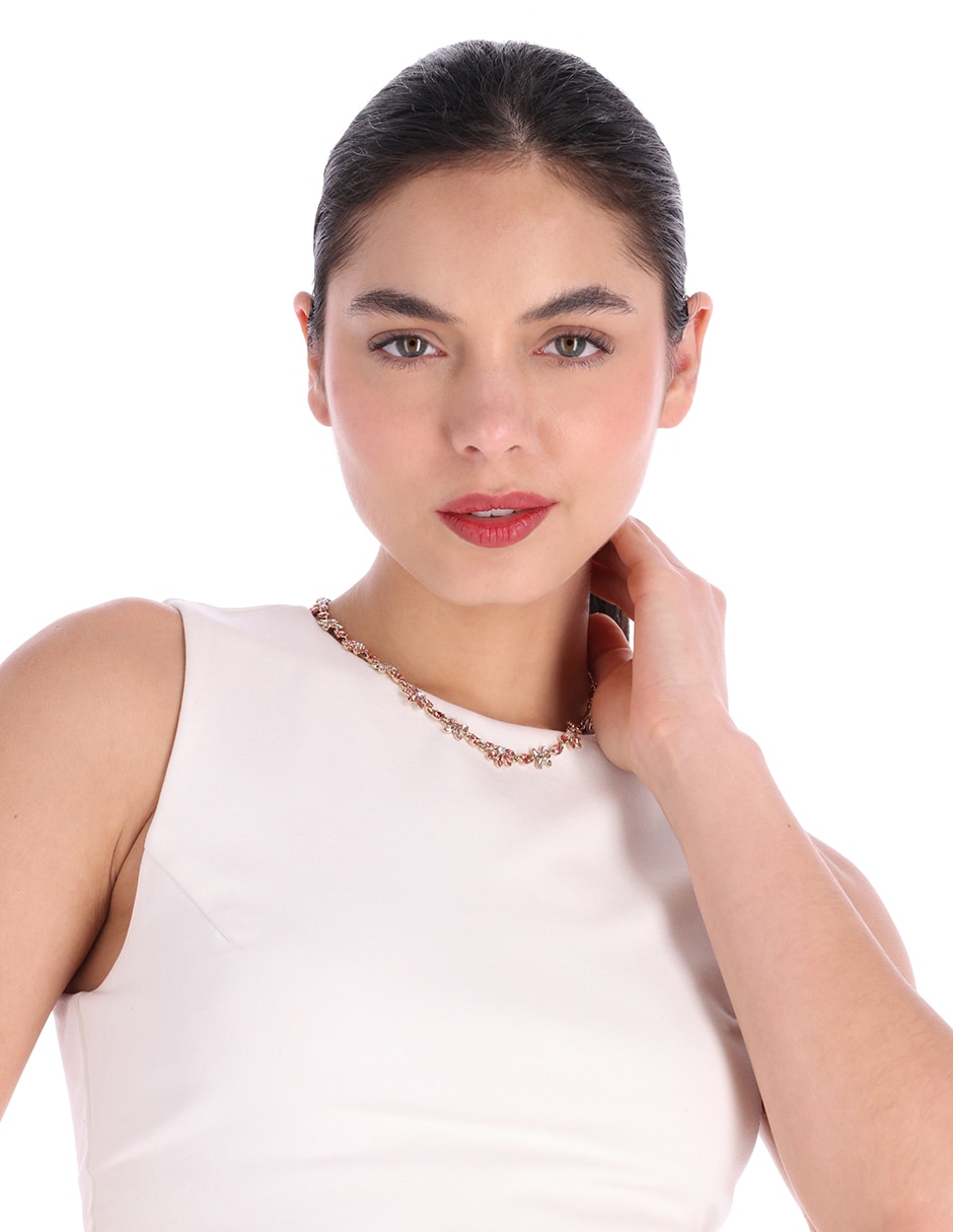 Collar de flor Peachy Peonies 3