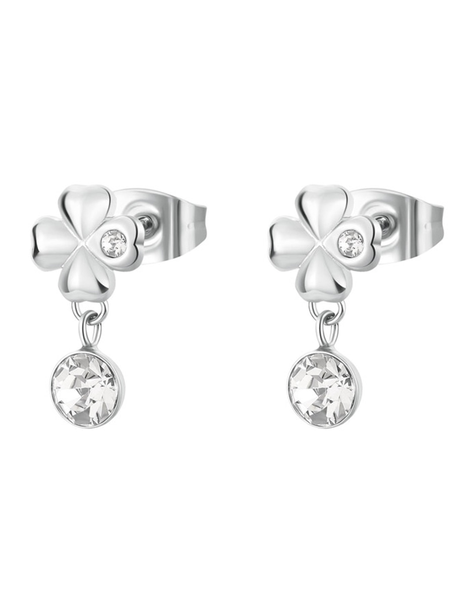 Aretes de trébol Chakra con acabado brillante cristal Aretes de trébol Chakra con acabado brillante cristal