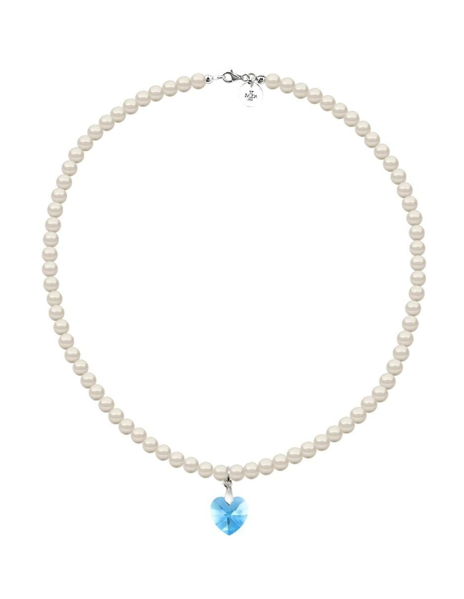 Collar de corazón Éclair de plata P 925