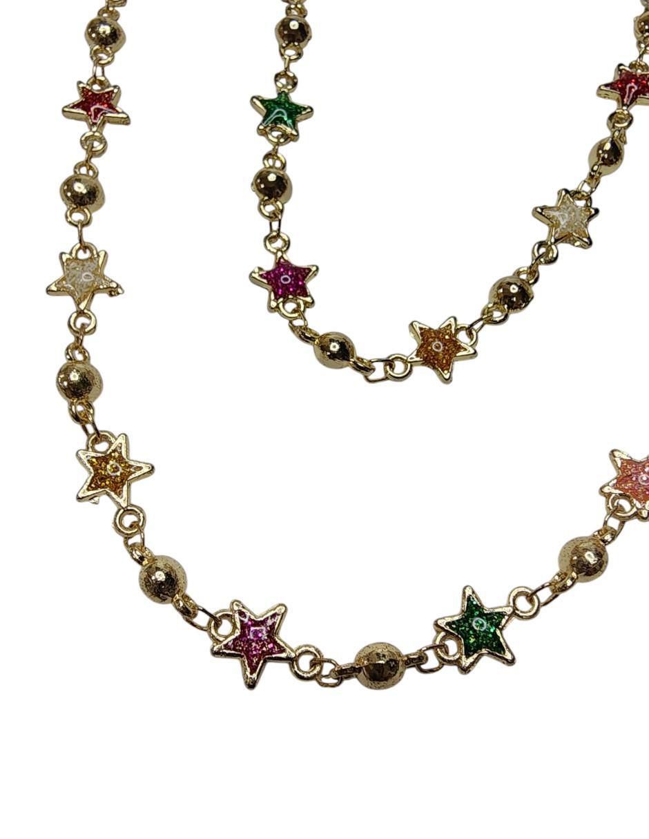 Aretes, collar y pulsera de estrella Galaxia 3
