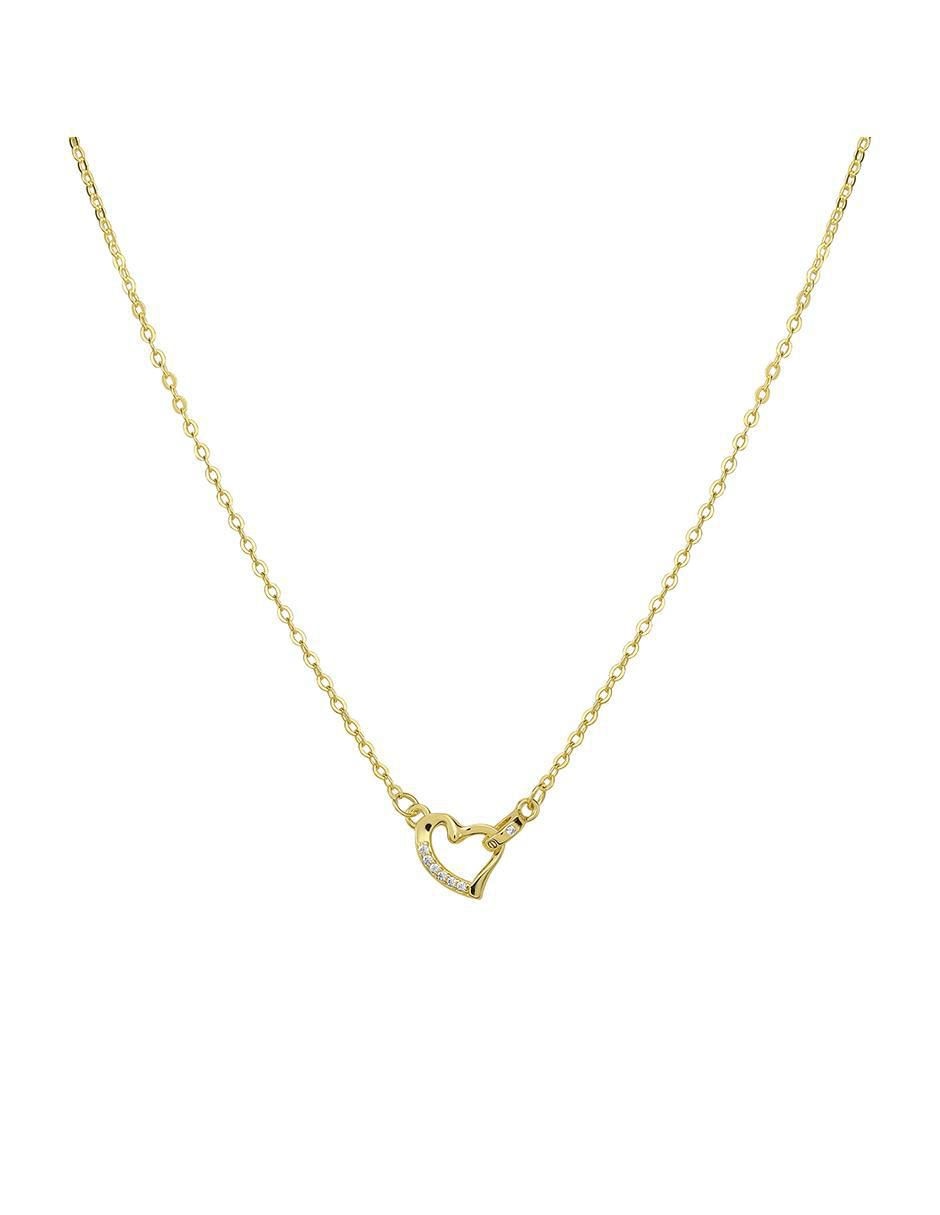 Collar de corazón Vínculo de plata P 925 1