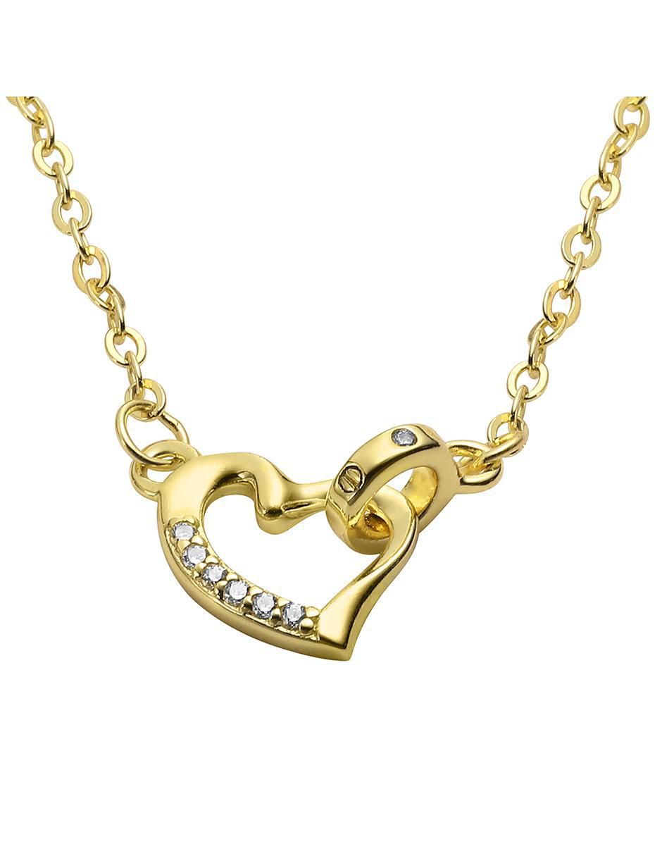 Collar de corazón Vínculo de plata P 925 2