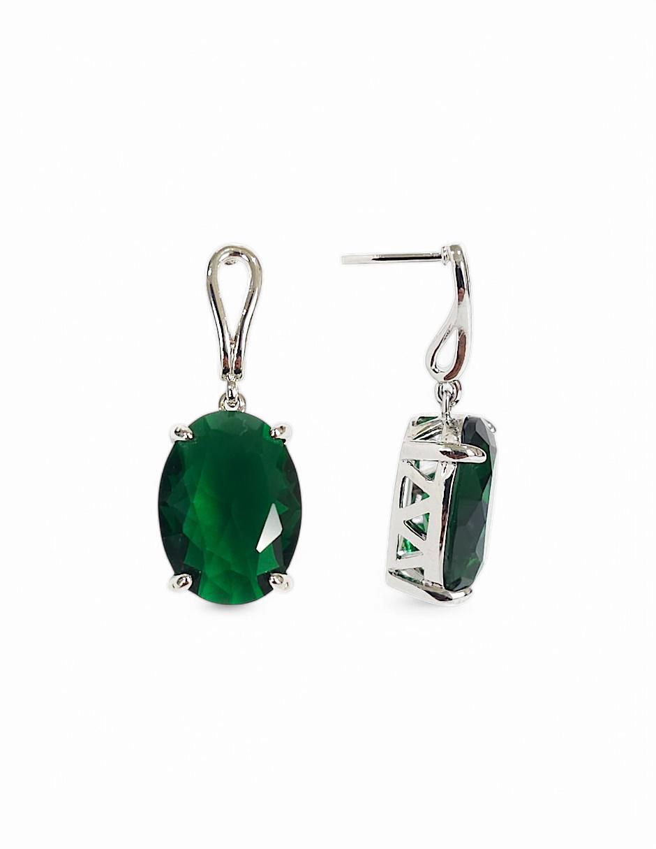 Aretes, collar y anillo zirconia 7