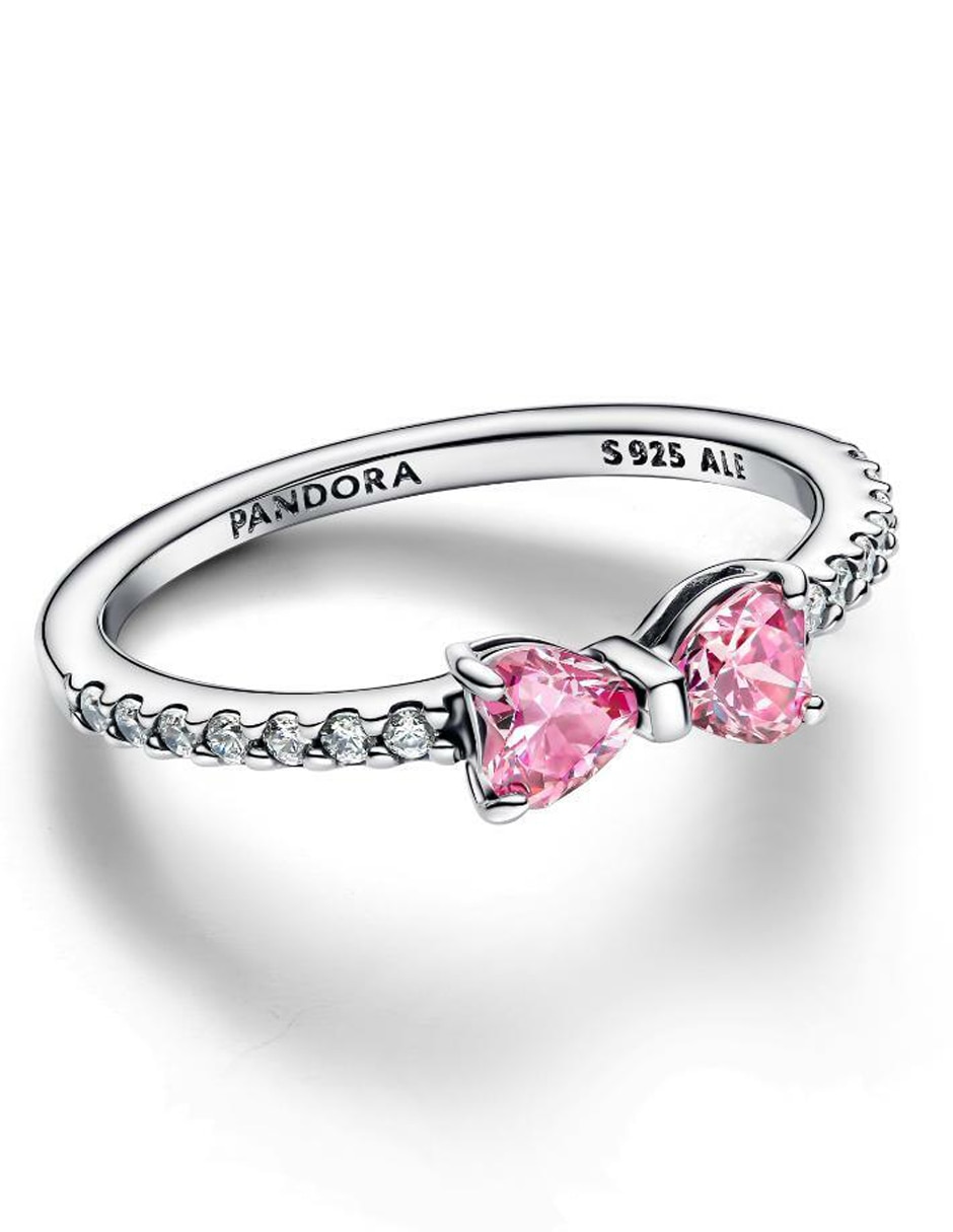 Anillo de moño Timeless P 925 de plata zirconia cúbica brillante