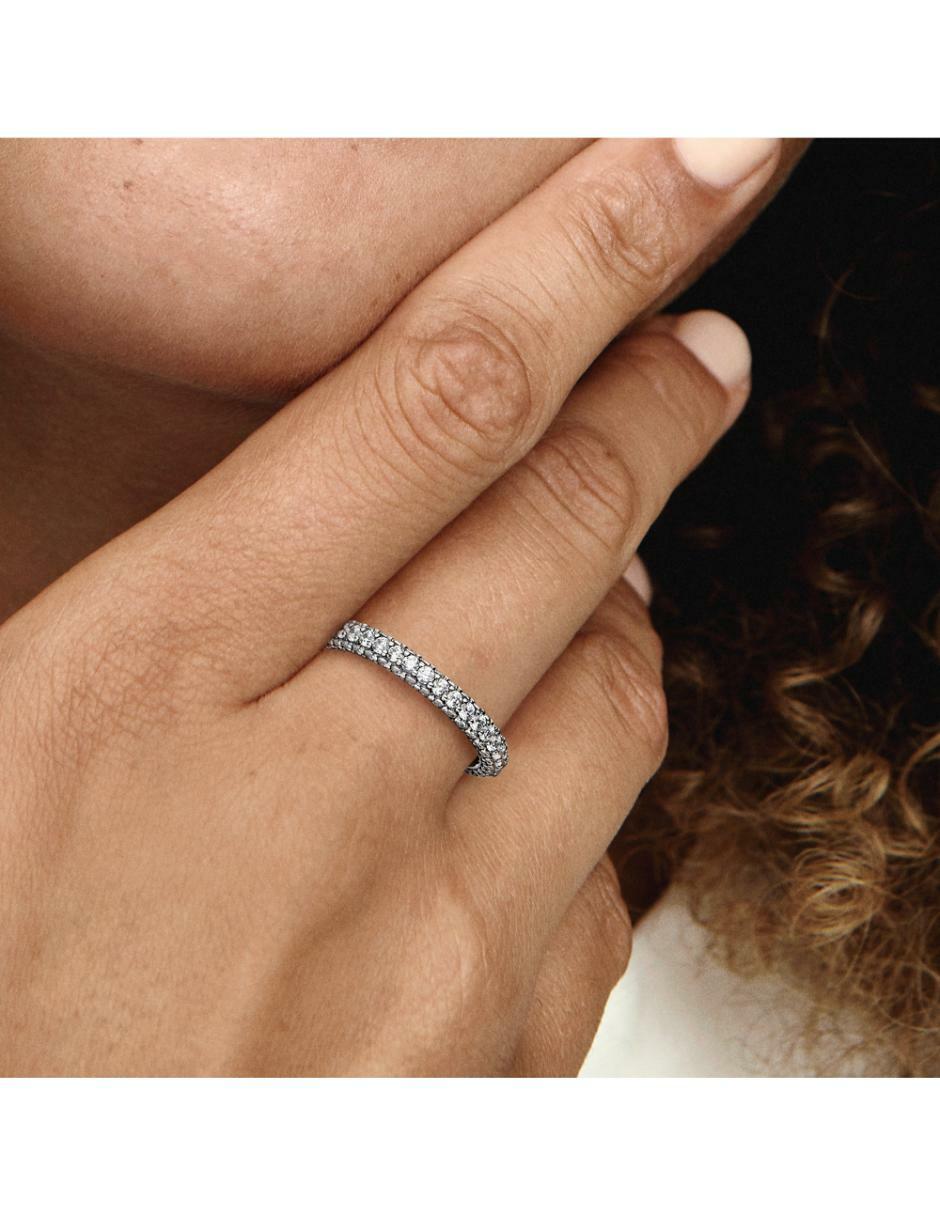 Anillo Timeless P 925 de plata zirconia cúbica brillante 4