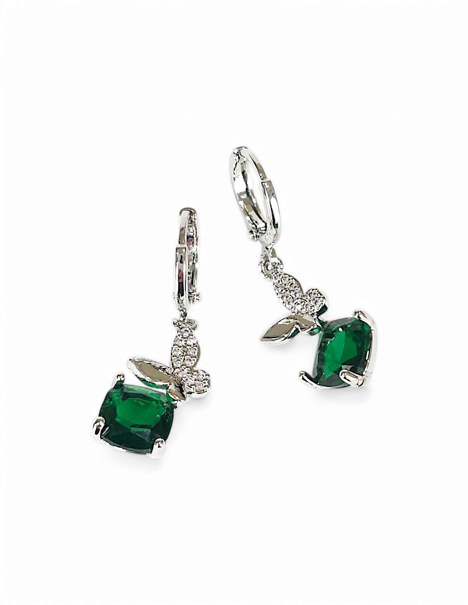 Aretes y collar zirconia 6