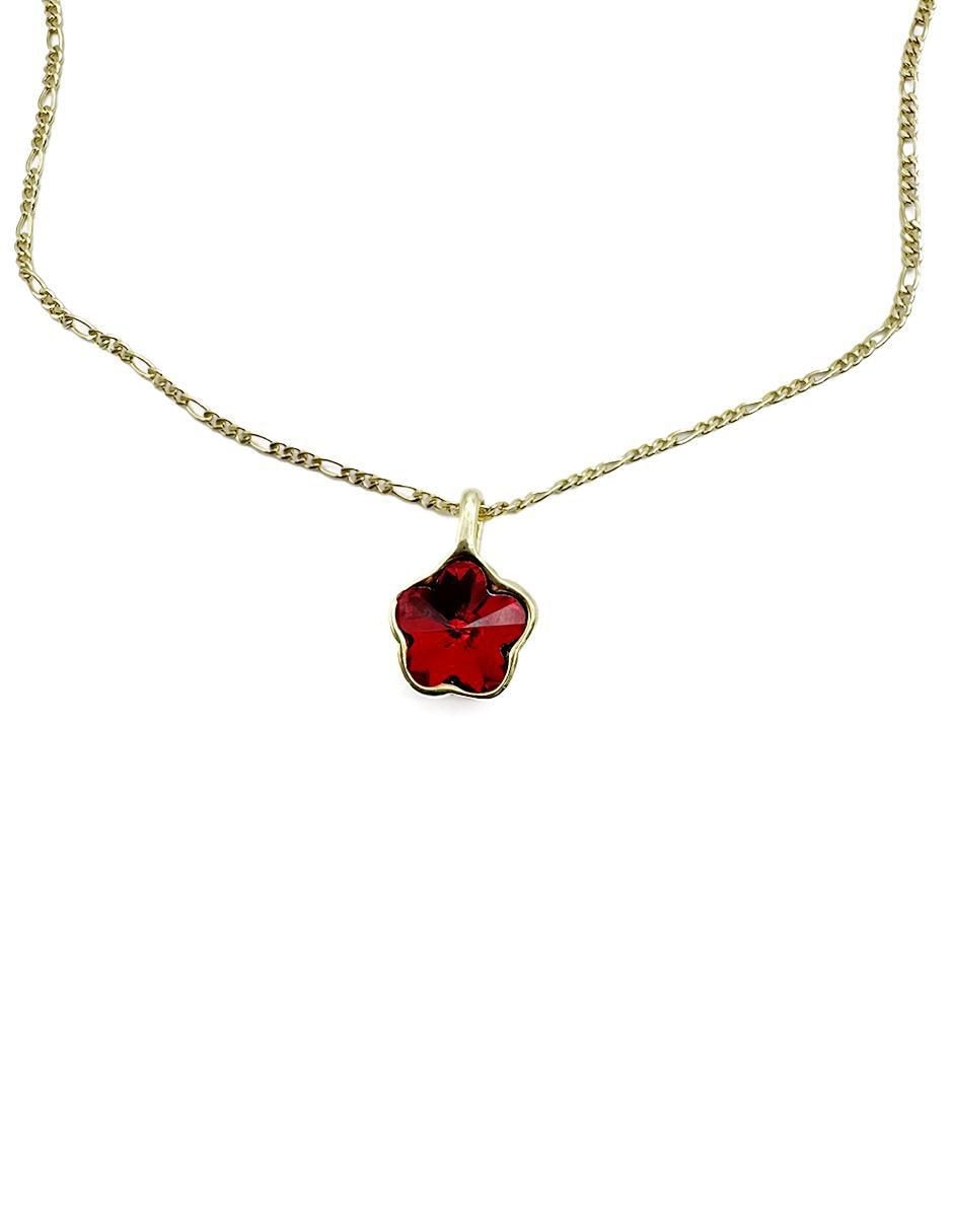 Collar de flor de oro laminado 10 K 3