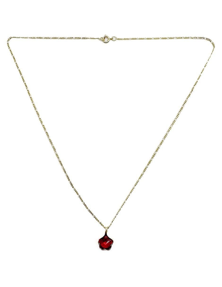 Collar de flor de oro laminado 10 K 4