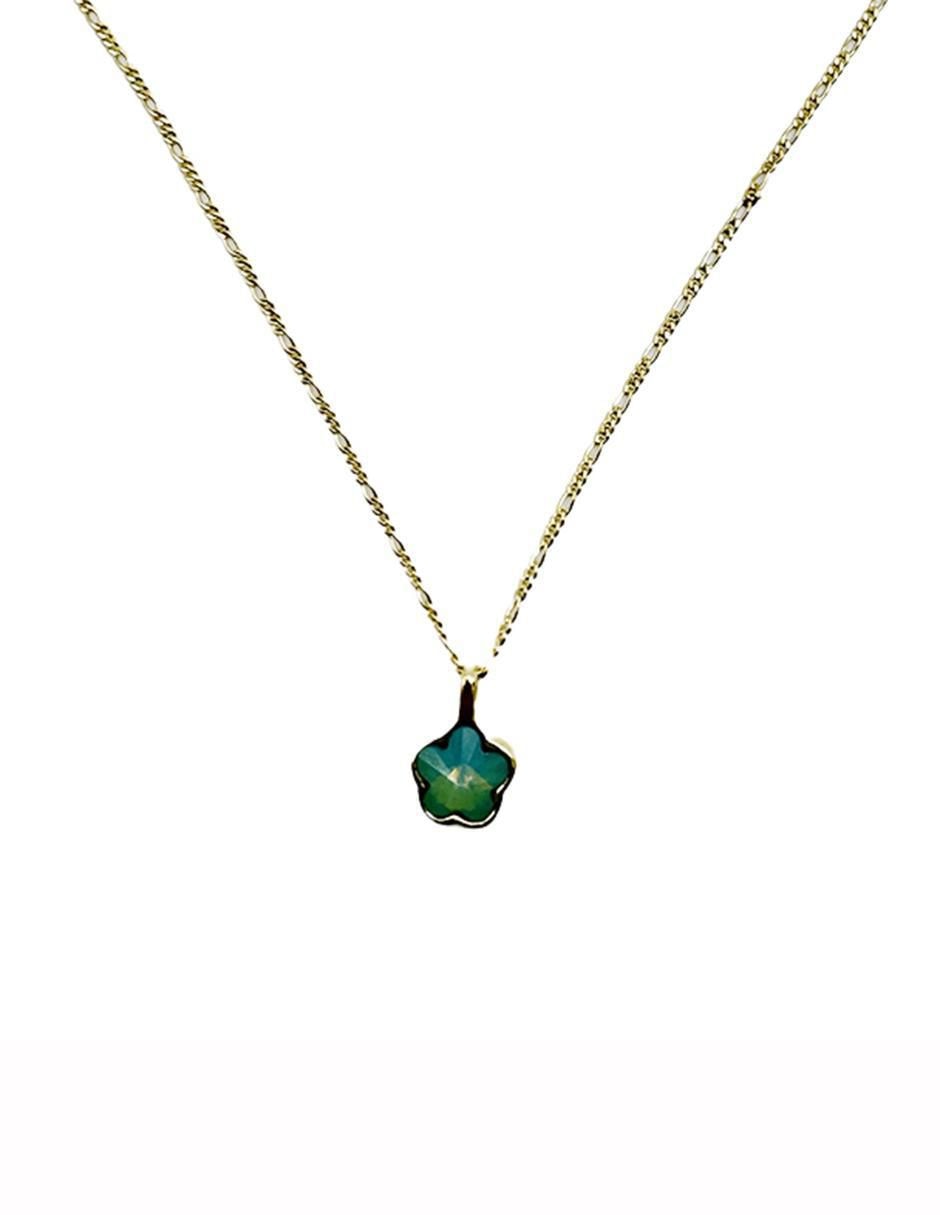 Collar de flor de oro laminado 10 K