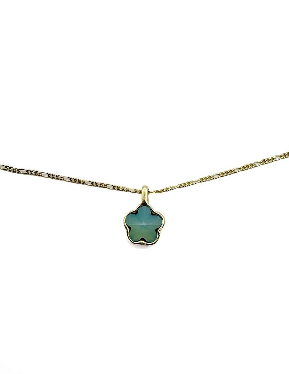 Collar de flor de oro laminado 10 K 4