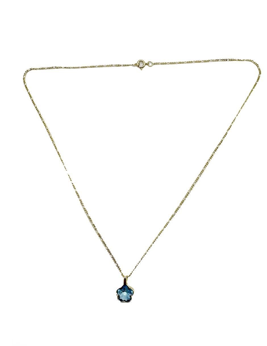 Collar de flor de oro laminado 10 K 3