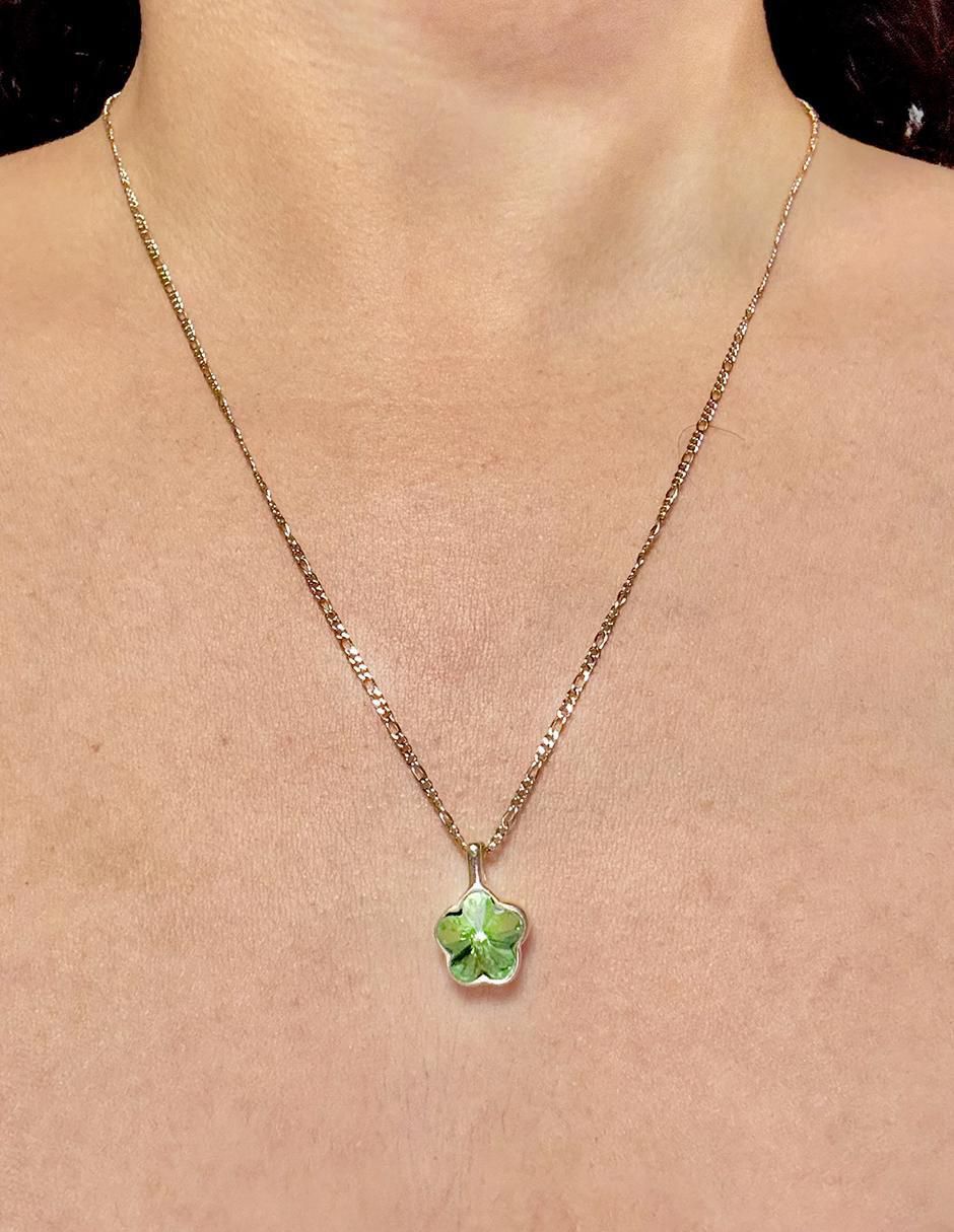 Collar de flor de oro laminado 10 K 2
