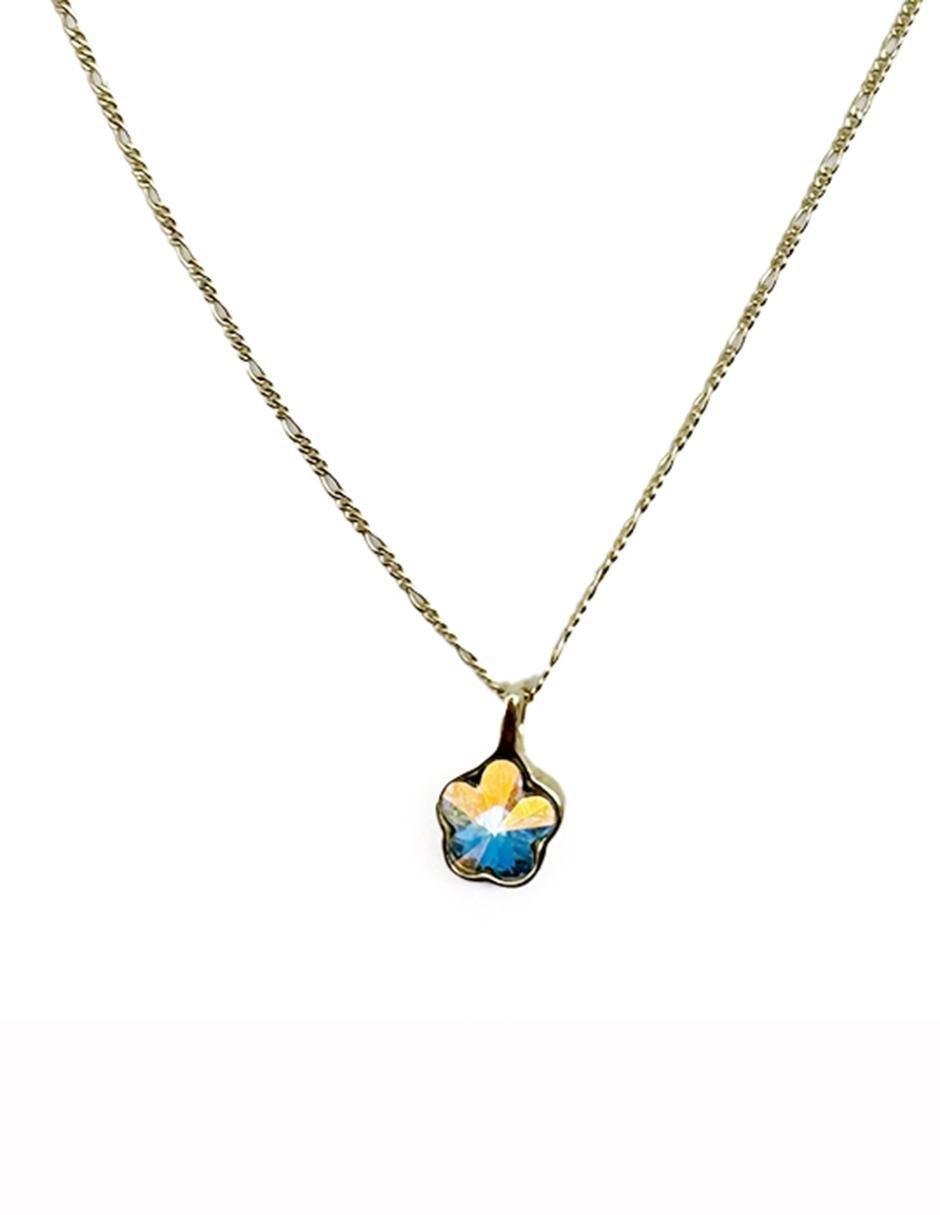 Collar de flor de oro laminado 10 K