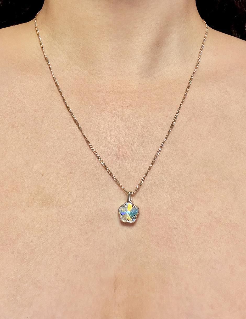 Collar de flor de oro laminado 10 K 2