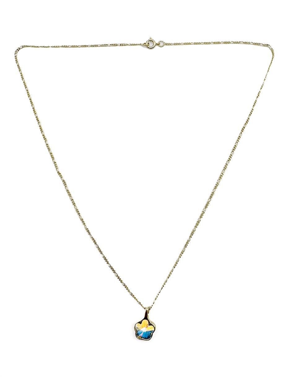 Collar de flor de oro laminado 10 K 3