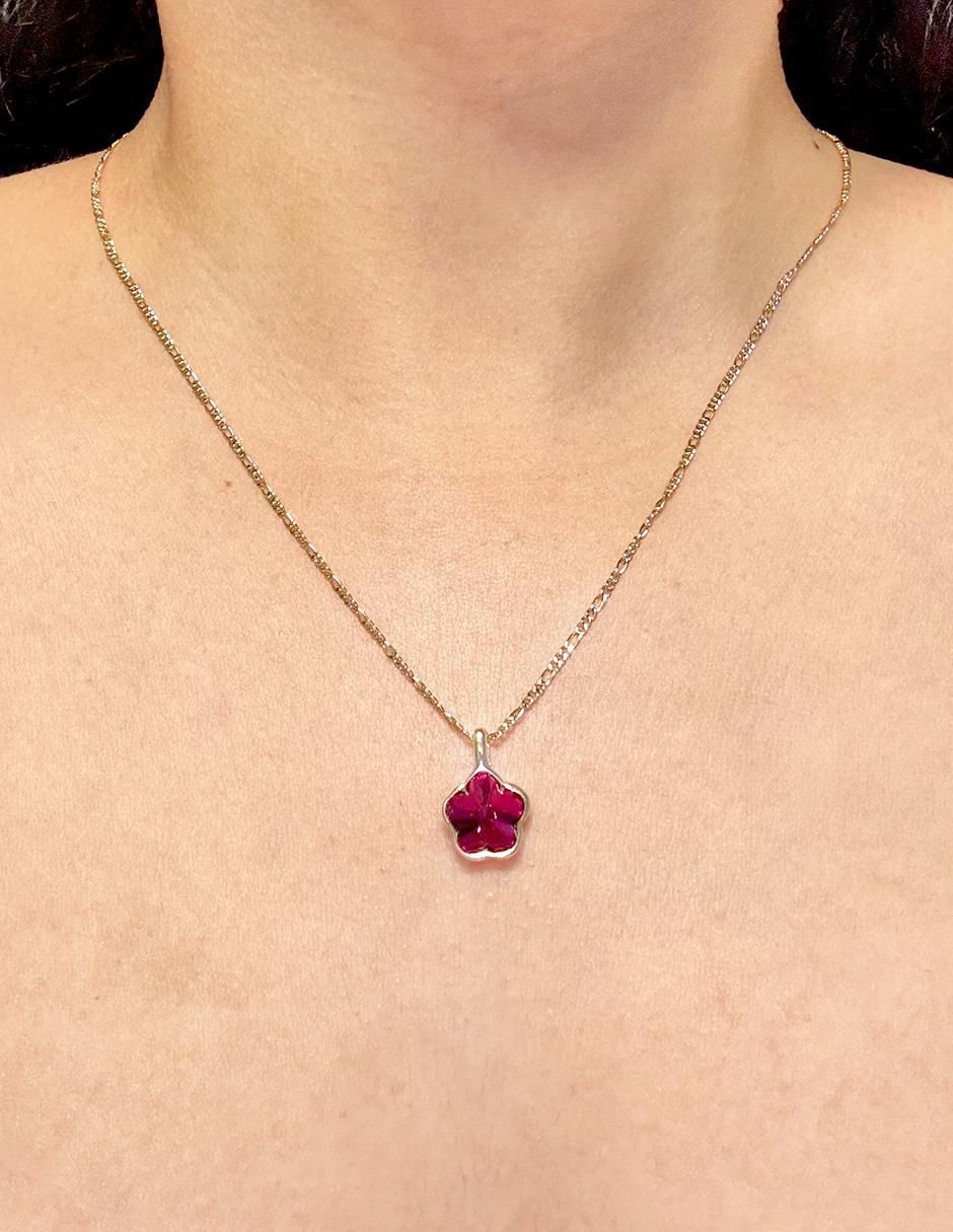 Collar de flor de oro laminado 10 K 2