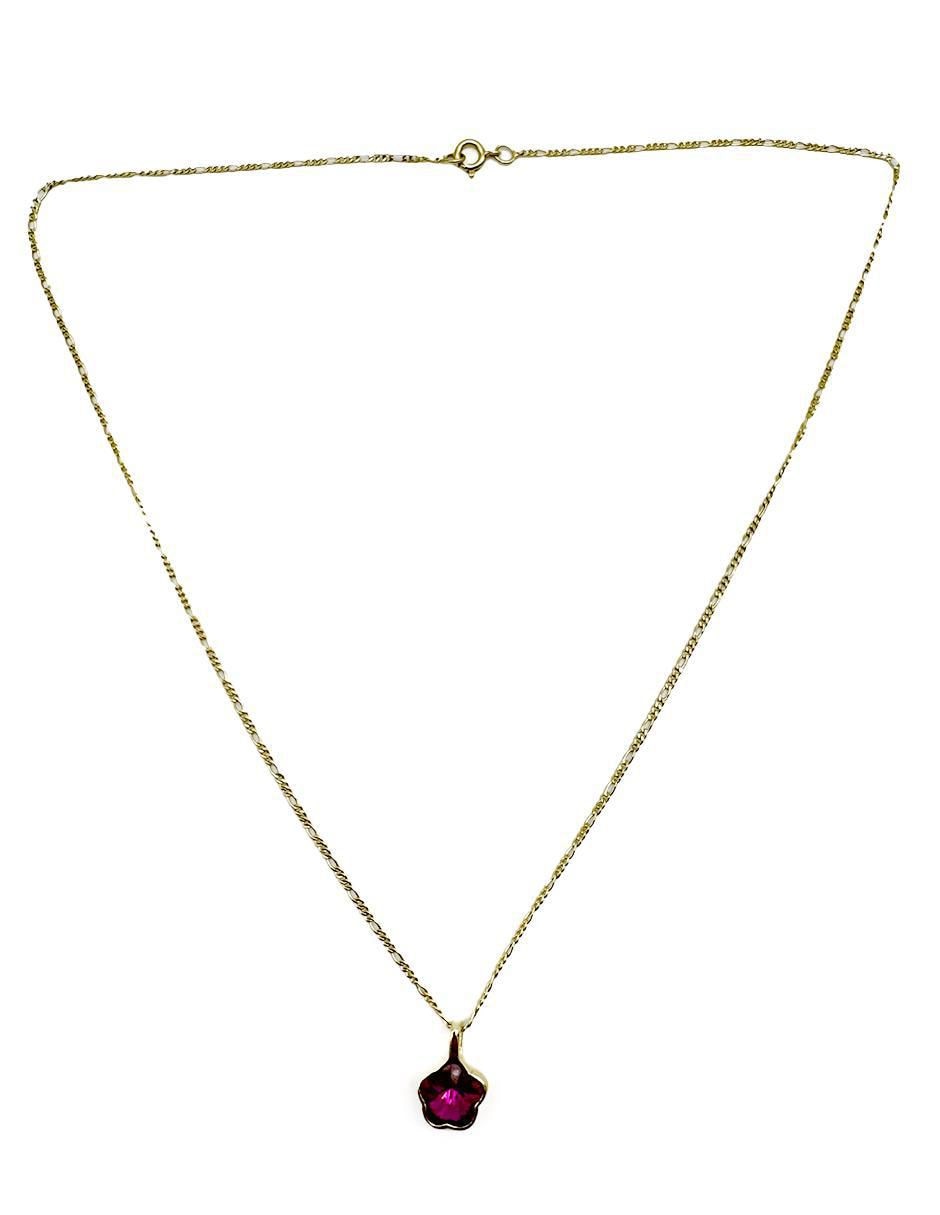 Collar de flor de oro laminado 10 K 3