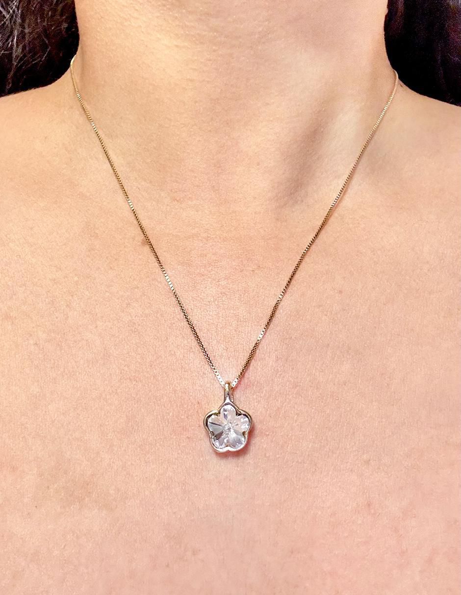 Collar de flor de oro laminado 10 K 2
