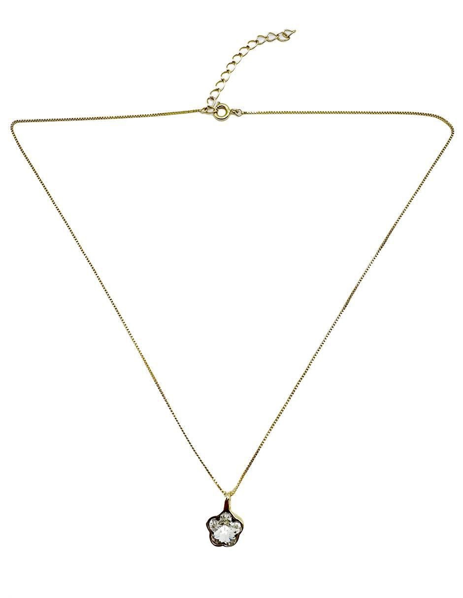 Collar de flor de oro laminado 10 K 3