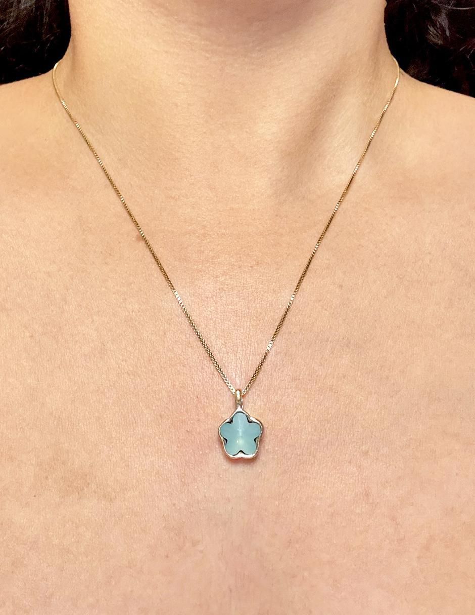 Collar de flor de oro laminado 10 K 2