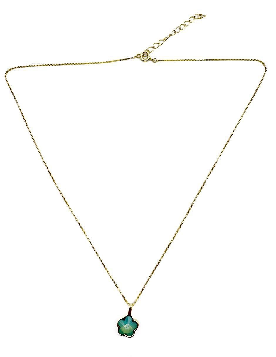 Collar de flor de oro laminado 10 K 4