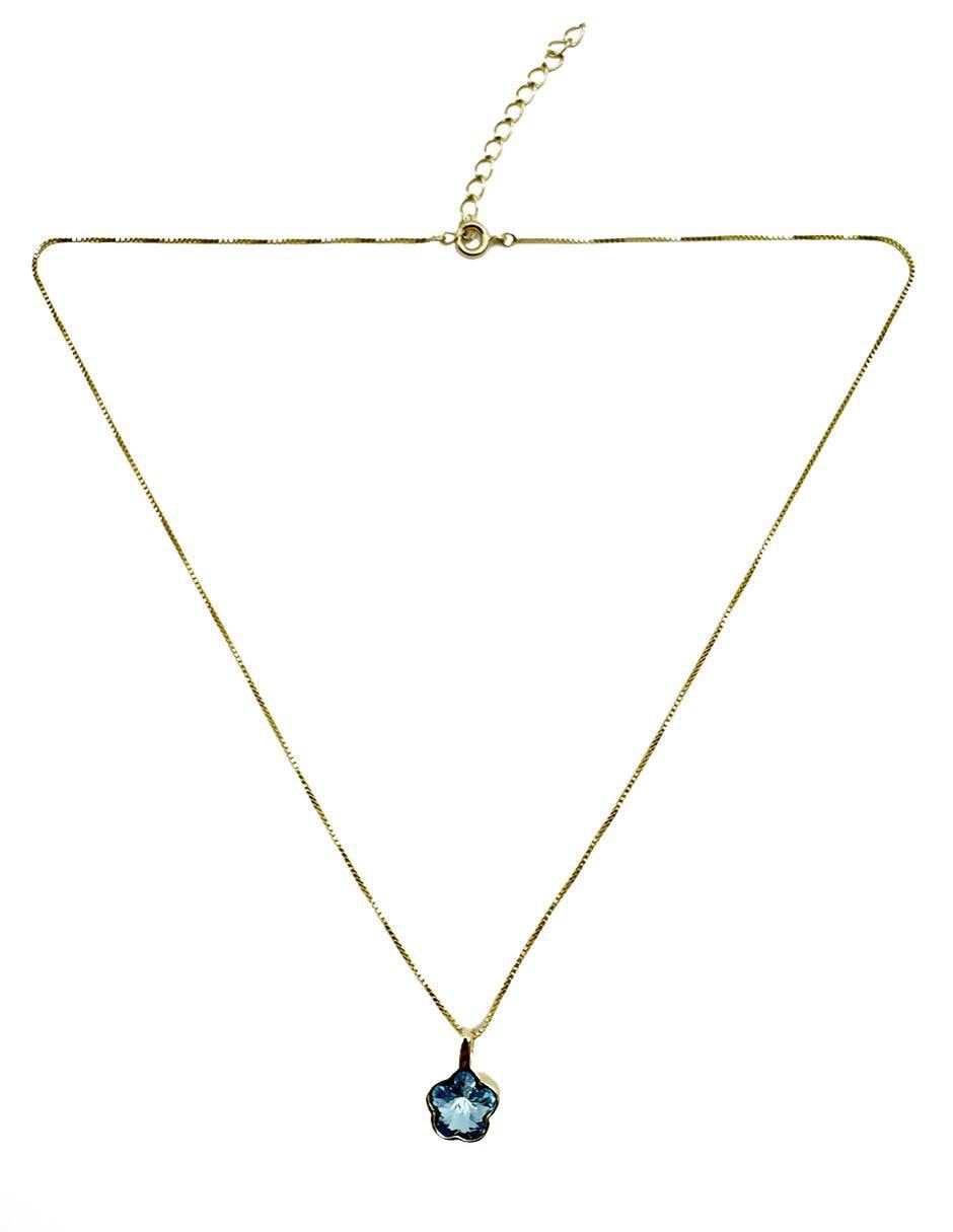 Collar de flor de oro laminado 10 K 3